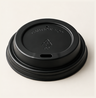 80mm Black Plastic lid